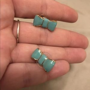Kate Spade Blue Bow Earrings